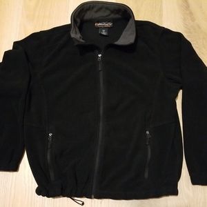 Free Country Large Black Zip Up Sweater